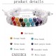 3 Pcs 7 Chakra Bracelet Womens Reiki Stone Rope Braided Bracelet Gemstone Beads Bracelet Crystal Stone Lava Stone Bracelet Diffuser Bracelets For Yoga Meditation 3 Pcs 7 Chakra Bracelet Womens Reiki Stone Rope Braided Bracelet Gemstone Beads Bracelet Crystal Stone Lava Stone Bracelet Diffuser Bracelets For Yoga Meditation